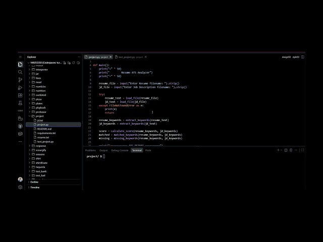 CS50P Final Project – Resume ATS Analyzer