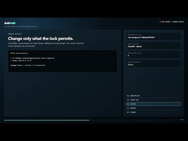 AskFold — Ask Once. Build the Right Thing. | OpenAI Build Week 2026