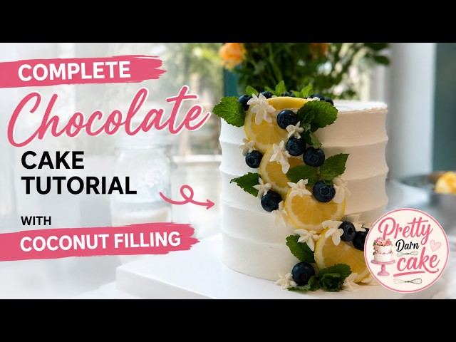 How to Make a Chocolate Cake with Coconut Filling | Complete Cake Decorating Tutorial