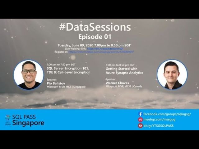 SG SQLPASS #DataSessions 01