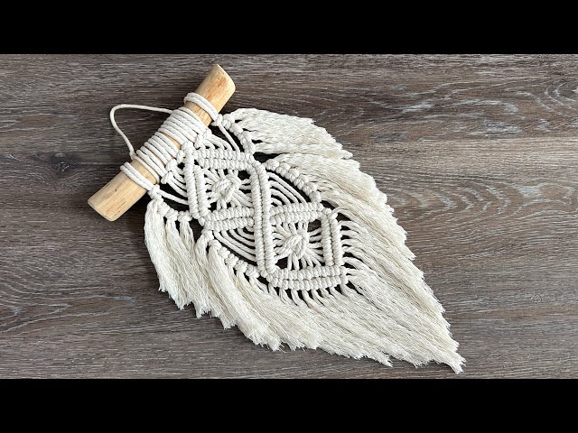 DIY Small Macrame Wall Hanging - EASY Boho Wall Art Tutorial for Beginners