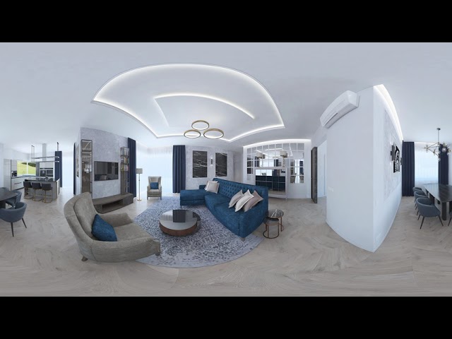 360 render SketchUP + V-Ray "Living Room