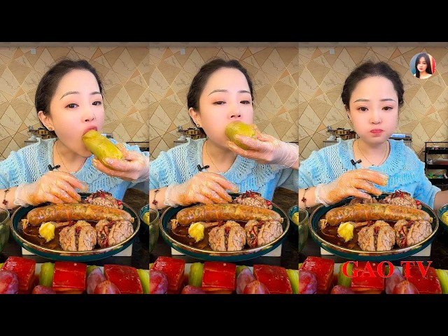 【XIAOYU GAOTV】Beef Tripe, Dongpo Pork, Shrimp, Pig's Trotters, Chinese Mukbang, Xiaoyu Live Edit....