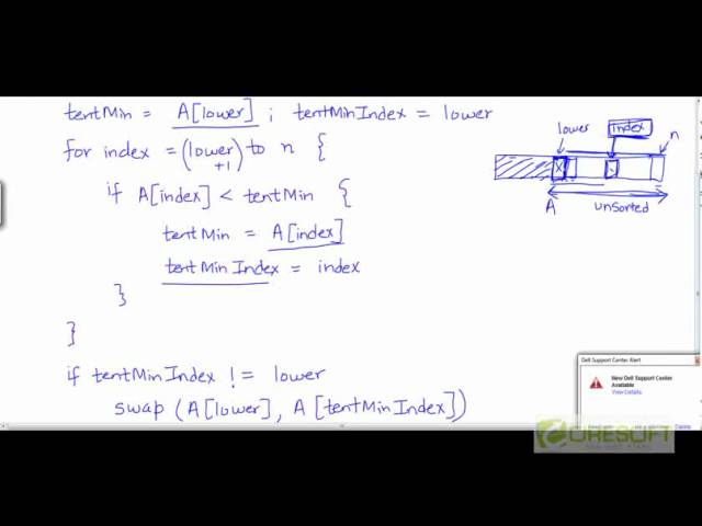 Selection Sort - algorithm and analysis