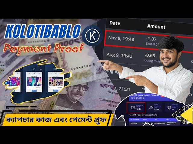 kolotibablo to binance & faucetpay live withdrawal 2025 | Kolotibablo Payment Proof Bangla | Earning