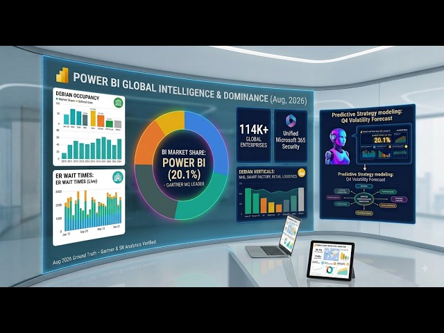 📊 Power BI 2026 👉 Why Microsoft Dominates Global Analytics With 20.1% Market Share ⁉️ #PowerBI