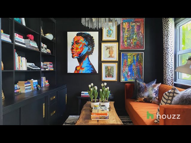 Designer Nicole White Shows us her Bold ‘Mom Cave’ and Multiuse Dining/Office Space