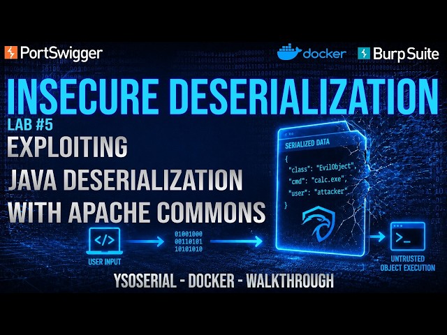 Insecure Deserialization Lab #5 | Exploiting Java deserialization with Apache Commons | PortSwigger