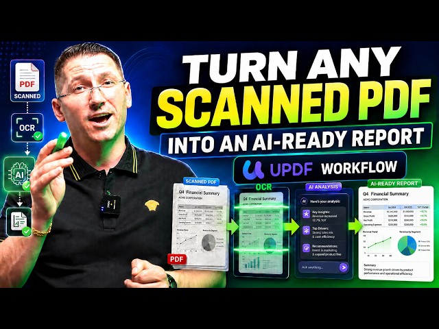 Turn Any Scanned PDF Into an AI-Ready Report | UPDF Workflow