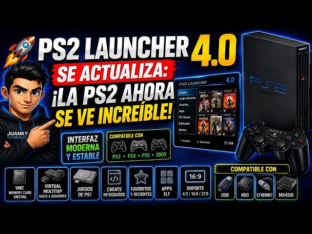 🚀 PS2 LAUNCHER 4 0 Conoce Todas sus Novedades y Descubre Cómo Funciona en PS2