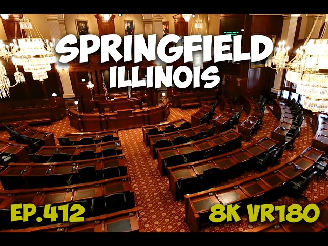 Ep.412 Springfield Illinois - Illinois State Capitol Free Tour And Public Access 8K VR180 3D Travel