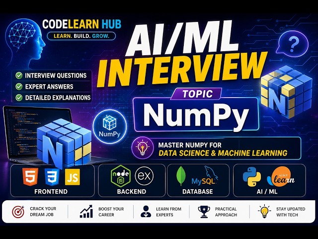 AI/ML Interview Question | Which Library is Mainly Used for Numerical Computing| Python Quiz #shorts