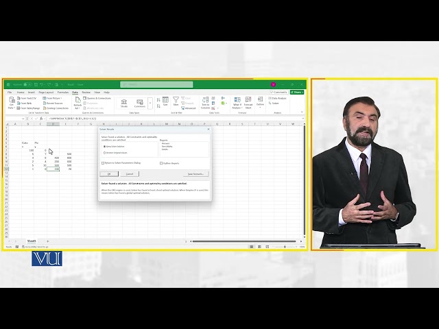 Linear Programming: Solving Linear Programming Problem by Solver | MGT415_Topic115