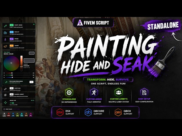 Painting Hide And Seak | Fivem Script [Standalone]