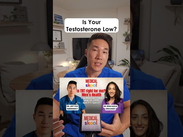 Testosterone gotchu down? 🥀 Join Medical Skool through the link in my bio to attend the webinar