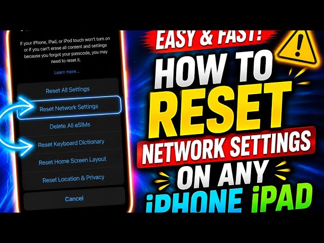 **How to Reset Network Settings on Any iPhone & iPad (Fix WiFi & Internet Issues!)**
