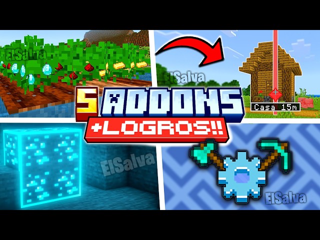 🔥 TOP 5 SURVIVAL MCPE ADDONS (26.X) 😮| ACHIEVEMENTS ENABLED!! | "ADDONS WITH ACHIEVEMENTS" for BE...