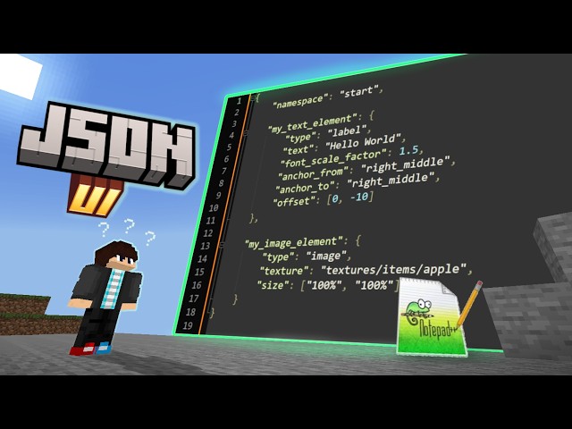 My first JSON UI explanation (for Bedrock Resource Pack)