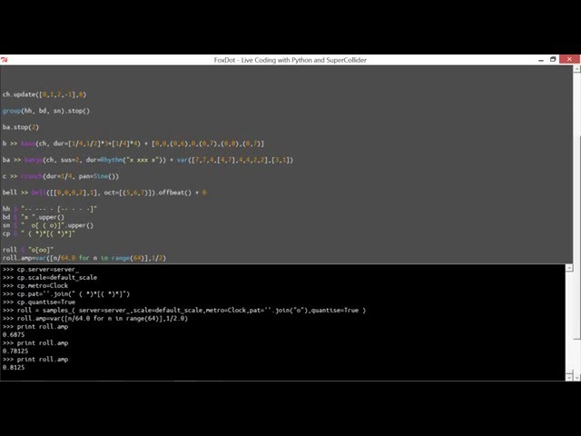 "Gooey" - Live Coding With FoxDot and SuperCollider