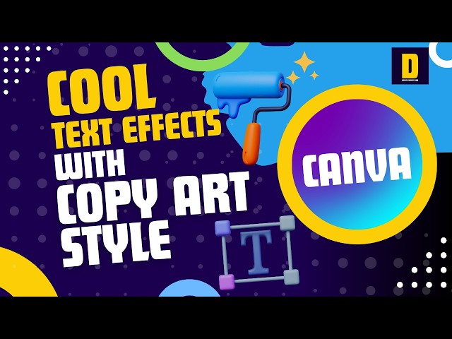 Canva's Hidden Feature for Stunning Text Effects - Copy Art Style