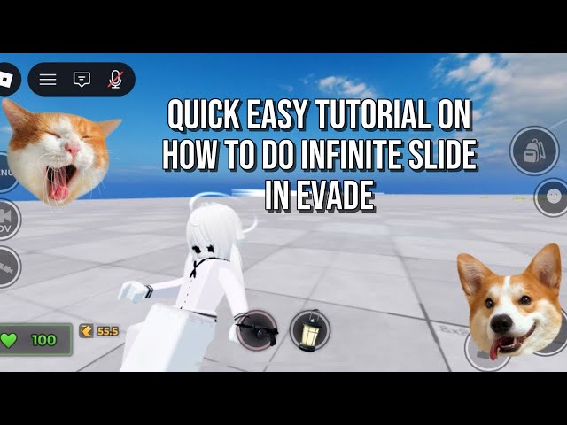 Quick Easy Tutorial | How To Do Infinite Slide In Evade (Mobile Version) Roblox 