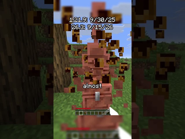 happy (early) birthday to the copper age in minecraft
