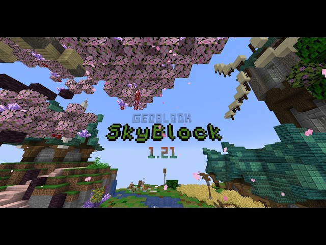 GeoBlock SkyBlock 1.21.8 | Mejor Servidor No Premium para Java y Bedrock