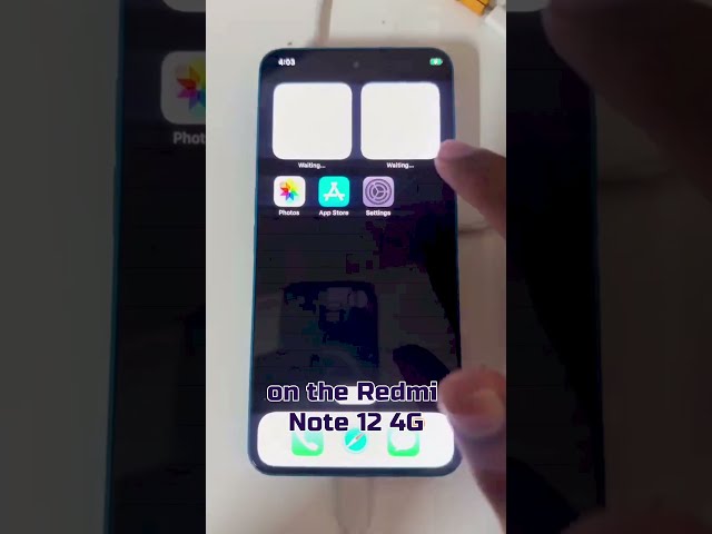 iOS 16 on Redmi Note 12 #shorts #ios #xiaomi