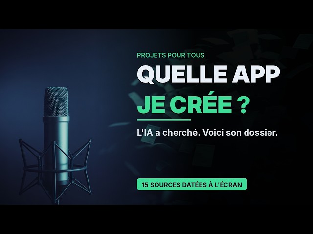 J'ai demandé à une IA quelle app créer. Voici son dossier de 16 minutes.
