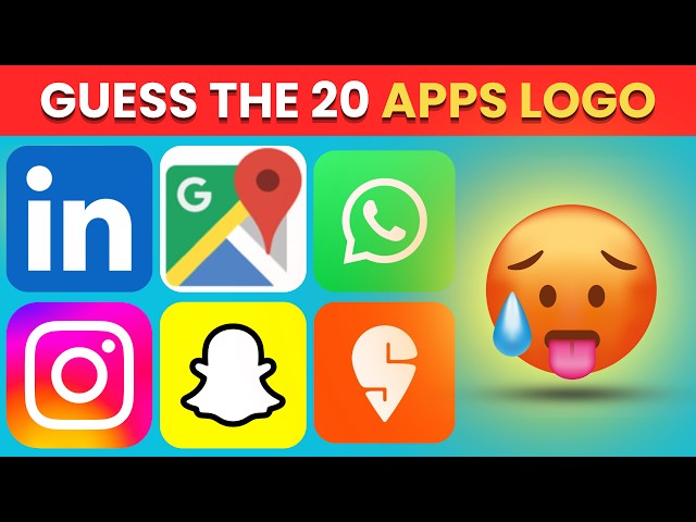 20 Famous Apps Name Quiz | Test Your Knowledge 🧠#mindbendingquiz #quiz #mindset