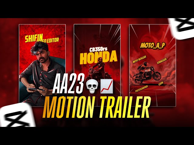 AA 23 STYLISH INTRO TUTORIAL | EASY METHOD OF AA 23 MOTION TRAILER  VIDEO EDITING | REELS TRENDING