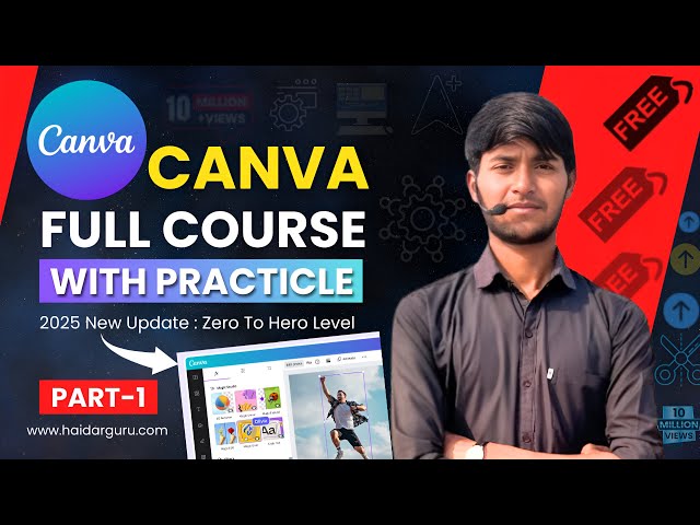 Canva Full Course | Introduction to Canva | class-1 | Haidar Guru