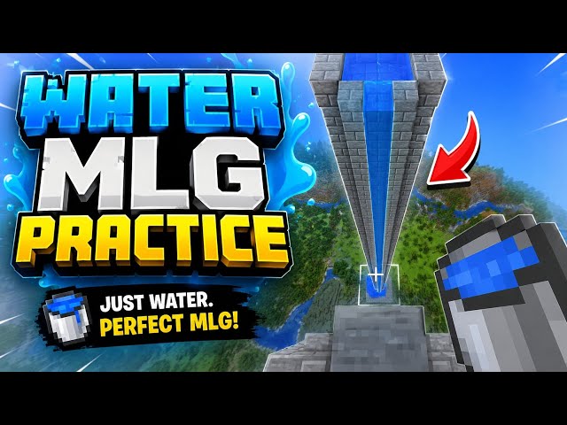 Minecraft Best Water MLG Practice Build! 🔥 Never Miss an MLG Again (Bedrock & Java)