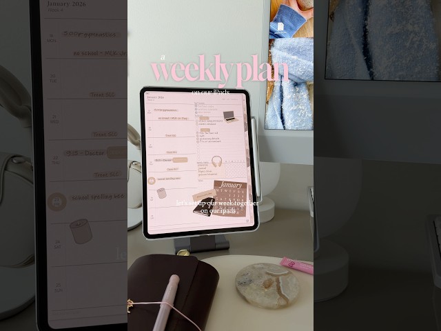 Plan with me on our iPads! #digitalplanner #ipad #ipadpro #planner #goodnotes #planwithme #goals