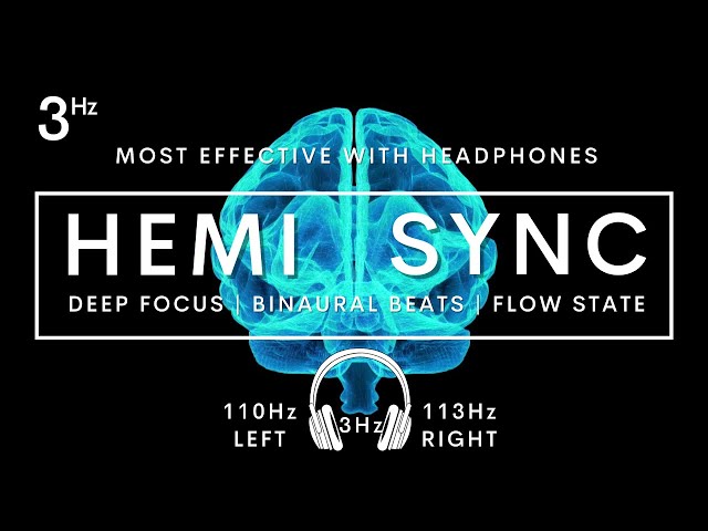 HEMI SYNC FLOW STATE DELTA 3HZ BINAURAL BEATS #flowstate #hemisync #3hz #binaural