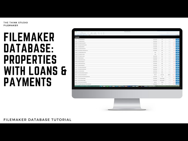 FileMaker Full Database Tutorial: Properties with Loans