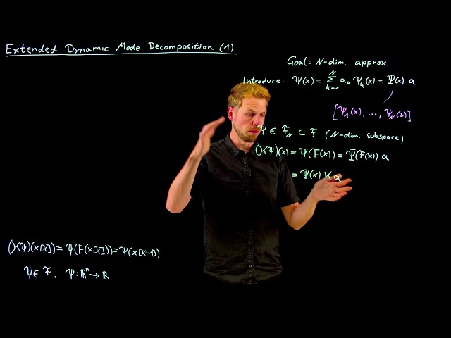 Extended Dynamic Mode Decomposition 1 - Finite dimensional subspaces (DS4DS 8.05)