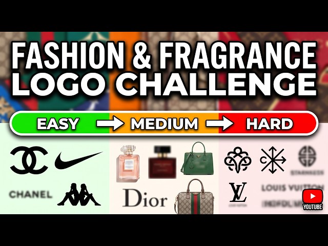 Guess the Fashion & Fragrance Logos 👗✨ | Easy to IMPOSSIBLE Logo Quiz!