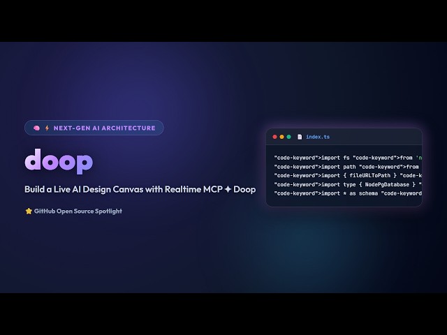 Build a Live AI Design Canvas with Realtime MCP ✦ Doop
