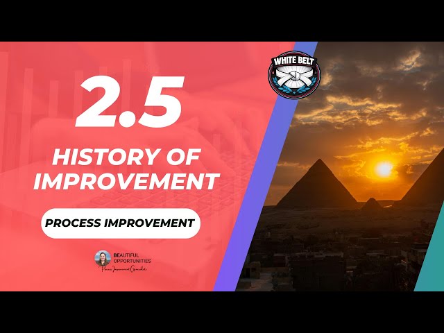 2.5 – A Brief History of Process Improvement (Why It Exists Today)