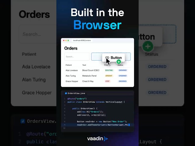 Drag and Drop UI Builder for Java Web Apps (Vaadin Copilot)