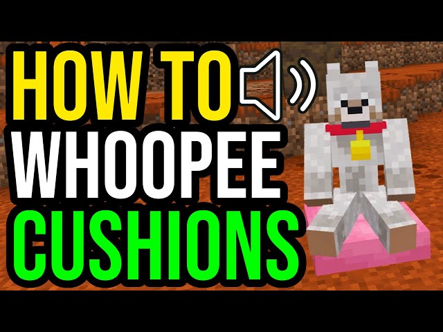 How To Make a Whoopee Cushion In Minecraft Bedrock & Java!