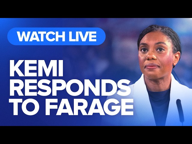 LIVE: Kemi Badenoch responds to Nigel Farage's resignation