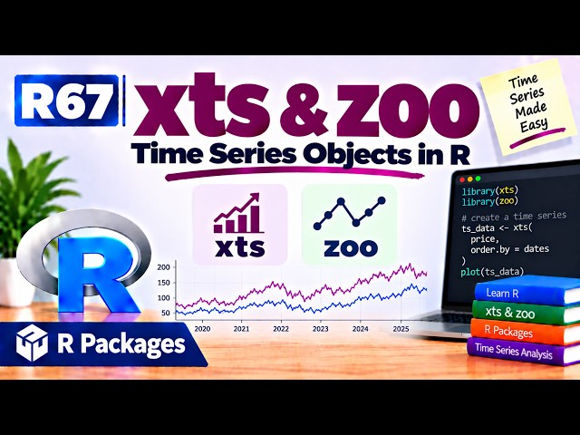 R67 | xts & zoo — Time Series Objects in R | R Packages | Uplatz