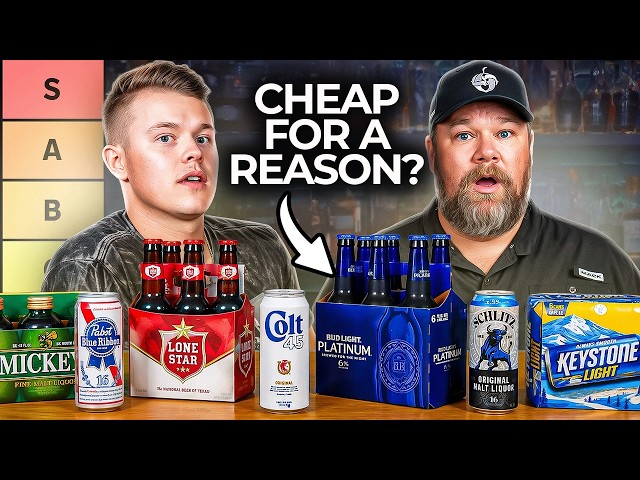 We Tried A Lot of Cheap Beer and Tried To Rank Them