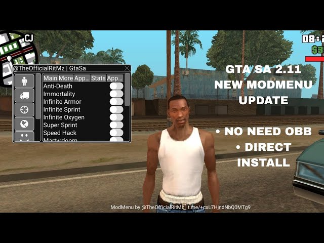 GtaSa 2.11 ZMenu — NEW UPDATE!