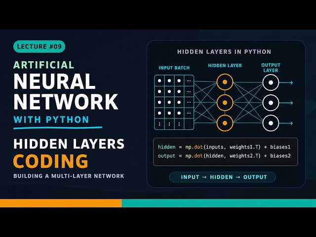 Neural Network with Python - Lec 9 Hidden layers coding Lecture#09- Hidden Layers Coding