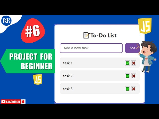 Build a Responsive To-Do List App Using JavaScript | Beginner JavaScript Project with HTML & CS