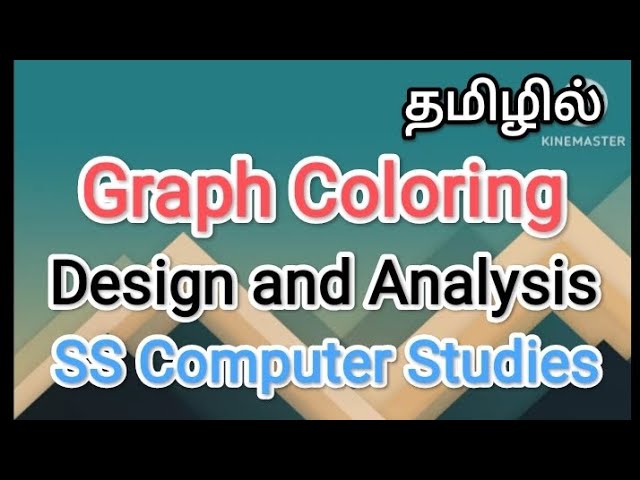 Graph coloring | design and analysis in tamil, #sscomputerstudies, #daa, #graphcoloring
