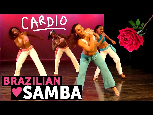 Cardio Samba - Learn Brazilian Carnival Dance! Fun Full-Body Cardio Workout at Home | Quenia Ribeiro